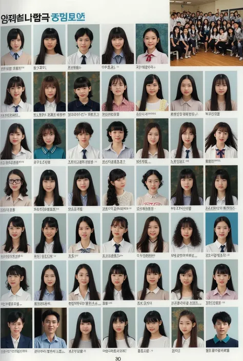 Korean high school yearbook 
