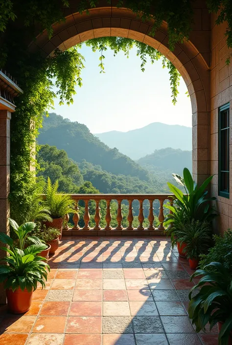 Balcony with green Ubatuba 