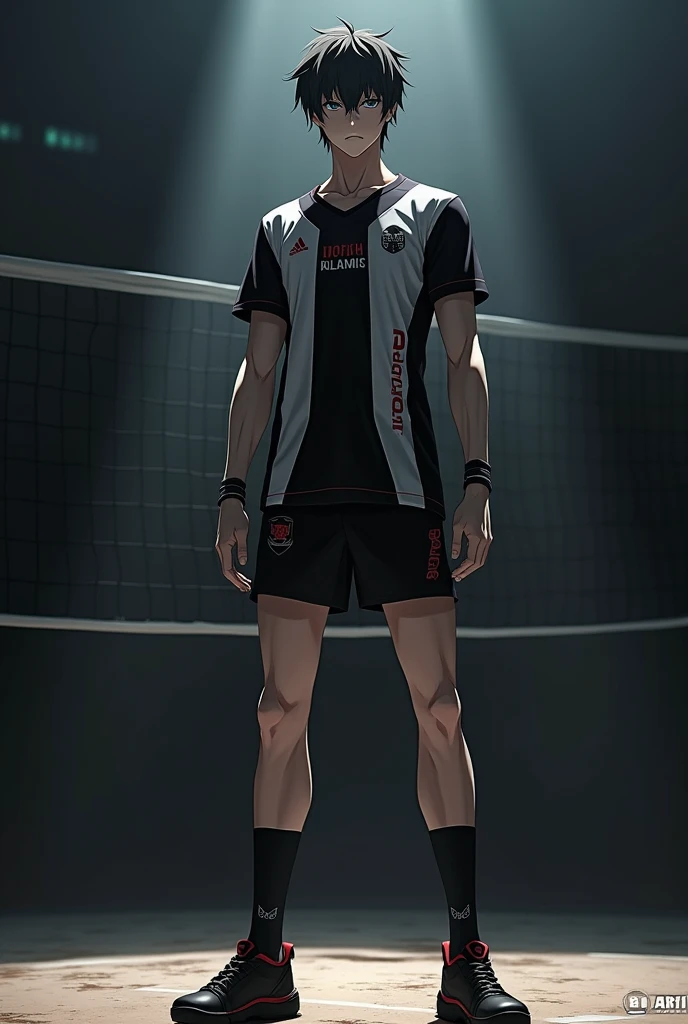 Death Note anime inspired volleyball uniform design