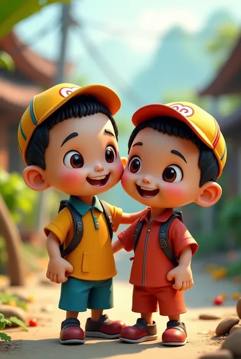 upin and ipin character figures