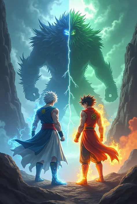 Todoroki Shoto and Izuku Midoriya
