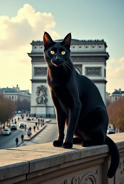 Black Cat　Arc de Triomphe in France