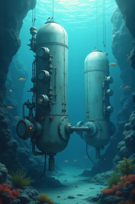 Simple underwater machinery