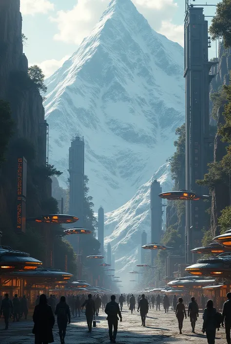 Future City, Fantasy, 23rd century, England, Mountain々