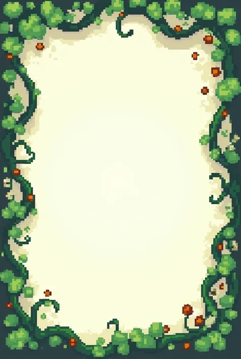 pixel art vines border decoration