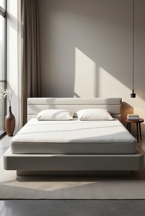  Bed with innovative design with induction charger under the mattress 
