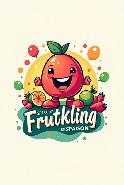 Make a logo of a business where they sell sodas named sparking frutination 