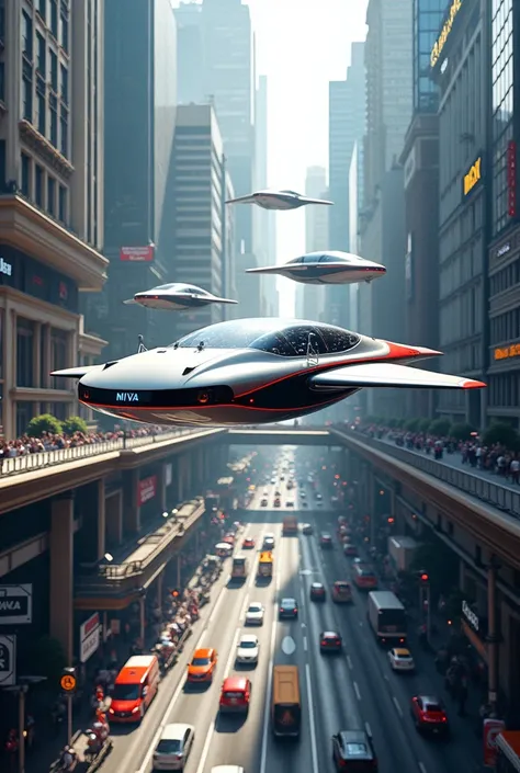 Future 2050 world,cars in the sky