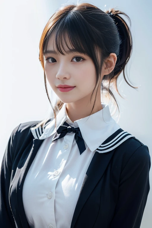 {1 girl,(Wearing JK uniform costumes:1.2),Very beautiful Japanese idol portraits,Face close-up,(RAW Photos,Highest quality),(Genuine,Genuineistic:1.4),(masterpiece),Very delicate and beautiful,Very detailed,2k wallpaper,wonderful,In detail,Highly detailed ...