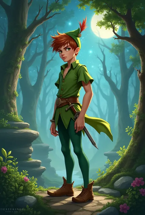 Peter Pan from the book the king of neverland by nikki st. Crowe