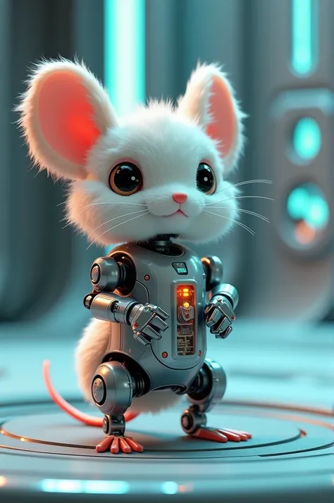 Furry mouse robot 