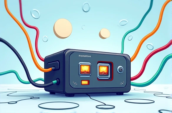 A playful and animated cartoon-style image of a network Switch, designed as a fun and lively character. The Switch has glowing ports and cables connected, with exaggerated and friendly features like eyes and a smiling face, giving it a charismatic and appr...