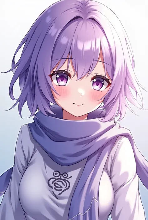   (Anime), Tobit in lilac purple hair, with neck scarf.