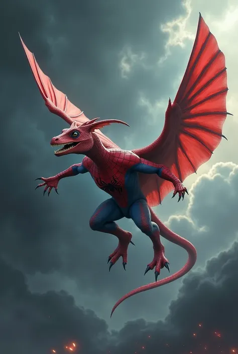 Pterodactyl as spiderman