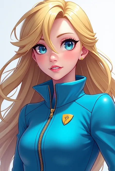 From Blonde hair Elsa Infinity Girl Anime Cheeky Evil My Blue Jacket Zip 