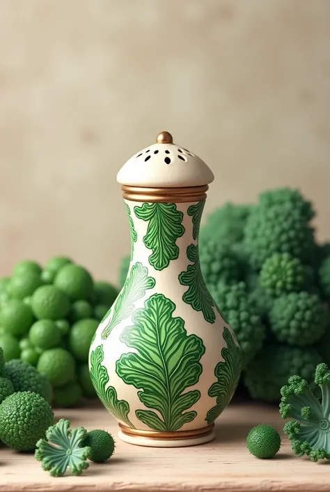 make a POSM about spice bottle shaker with kale theme