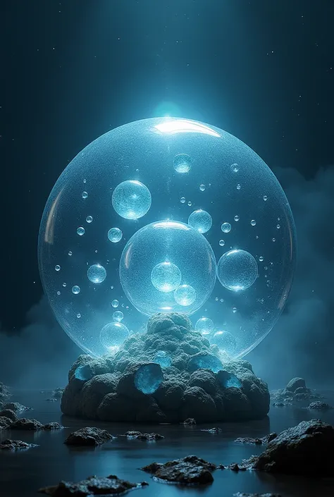 Fantasy, Starry sky in a glass sphere, Lots of glass balls, created by Mysterious and mysterious light,  (Best Quality,4K,8k,High resolution,masterpiece:1.2),Very detailed,(Realistic,photoRealistic,photo-Realistic:1.37), hyperRealistic, Intricate details, ...