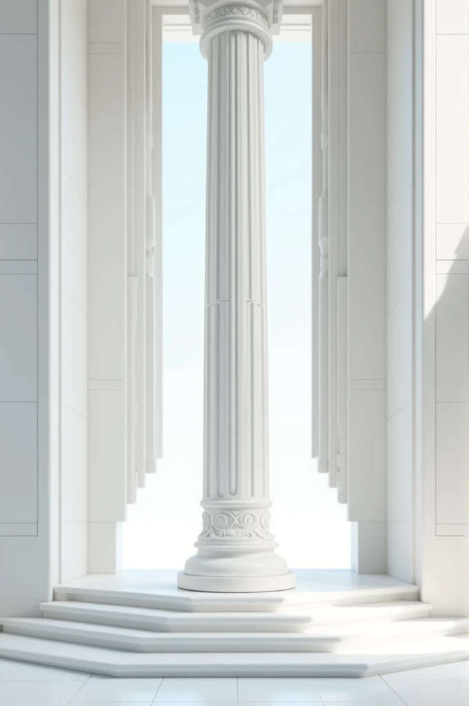 Full white marble, Indian one pillar