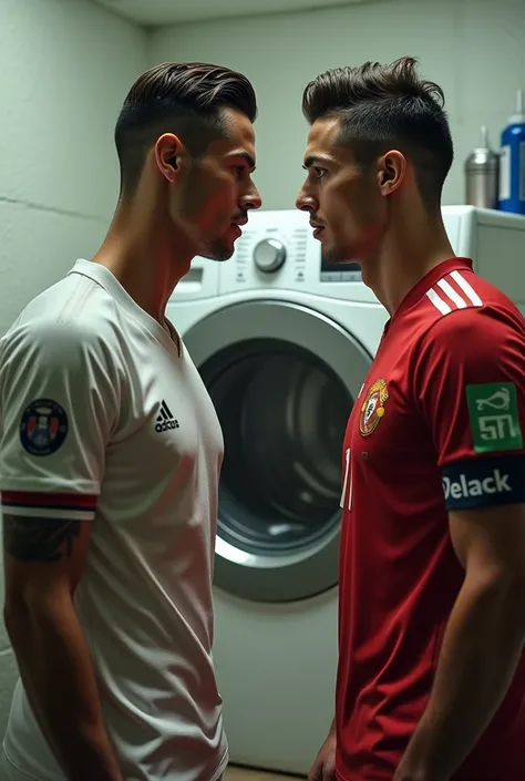 Create Cristiano Ronaldo staring at Neymar&#39;s butt outside the washing machine without Neymar&#39;s face showing