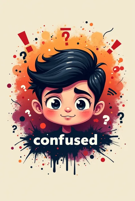 I have a youtube channel name "Confused दिमाग". Create a youtube logo that looks unique. Also name is printed on the logo
