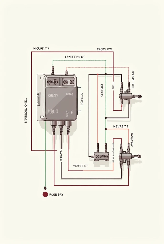 Draw me ignition wiring diagram with relay (make it not confusing to draw and clear)