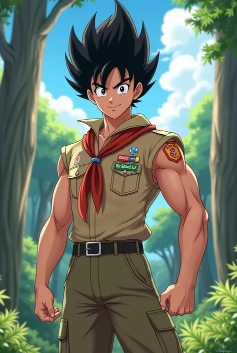 Prince Vegueta muscular boy scout
