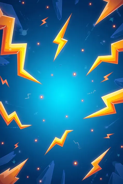 Create a blue wallpaper with cartoon-style lightning bolts  