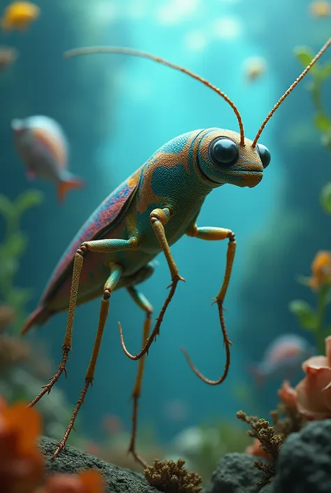 cricket with fish gene 
