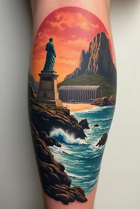 A tattoo idea with Las Canteras beach using the statue or the Alfredo Kraus auditorium