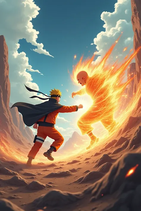 Making video of naruto vs saitama
