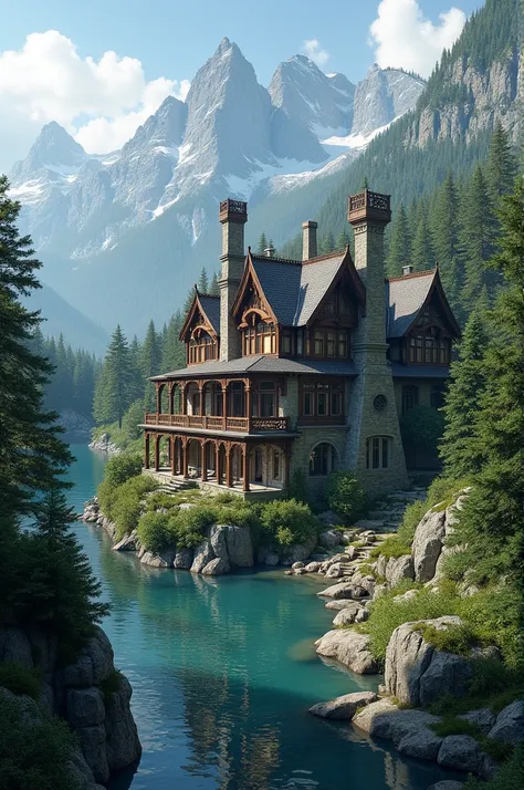 Beautiful house in the mountains