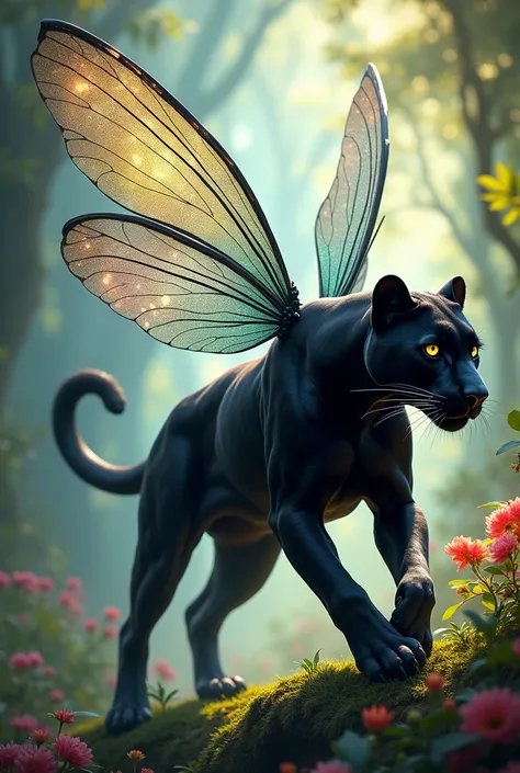 Create an hybrid out of panther and libelle