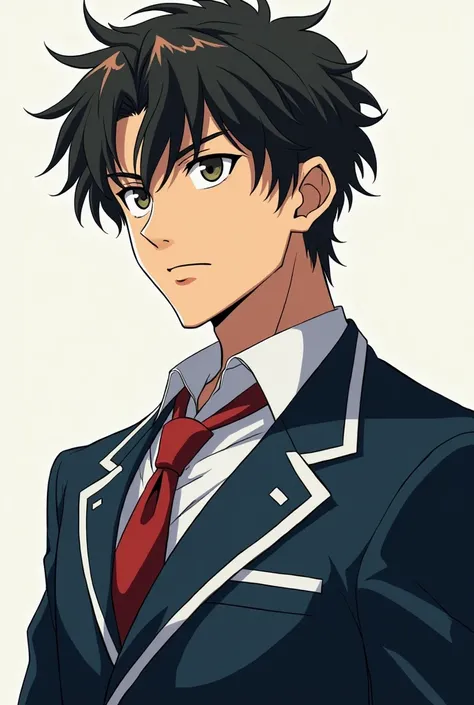 A handsome, arrogant Japanese anime boy in a high school.