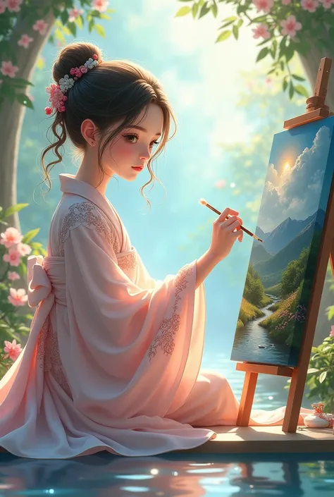 anime princess painter