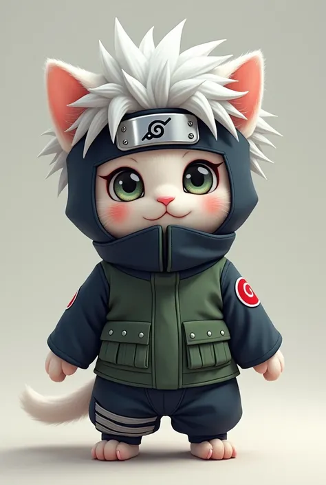 Short-legged kitten、Real Cat、Kakashi Hatake Cosplay