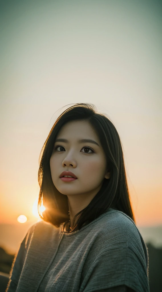 dvarchmodern, 85mm, f1.8, portrait, photorealistic, hyperrealistic, orante, super detailed, intricate, dramatic, sunset lighting...