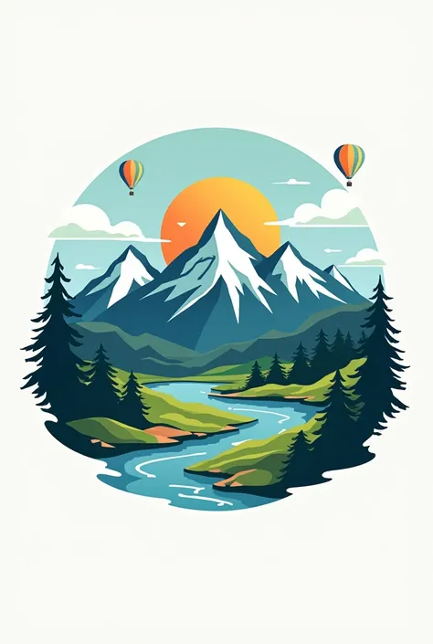 I have a travel company named The Marvellous Adventures and tagline is adventure beyond imagination, can you make a suitable logo with nature and mountains of 4320 by 4320 for it so I can post on Instagram 