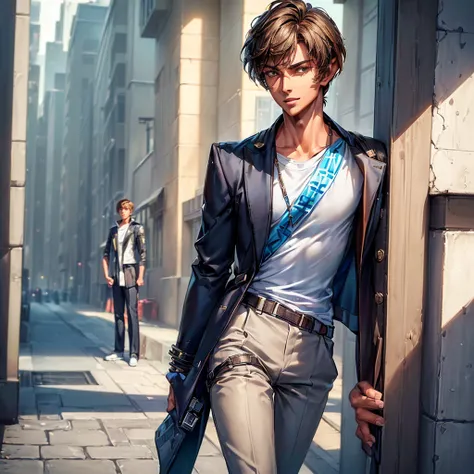 (solo:1.5), (a boy:1.6), (androgynous handsome:1.8) in casual top and casual pants, standing (city streets), ((PERFECT_FACE)), ((finely_detailed_beautiful_eyes_and_detailed_face)), (best_illumination, best_shadow, an_extremely_delicate_and_beautiful)