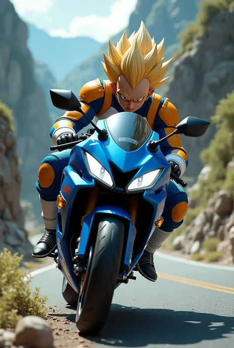 Vegeta on Suzuki Gixxer sf