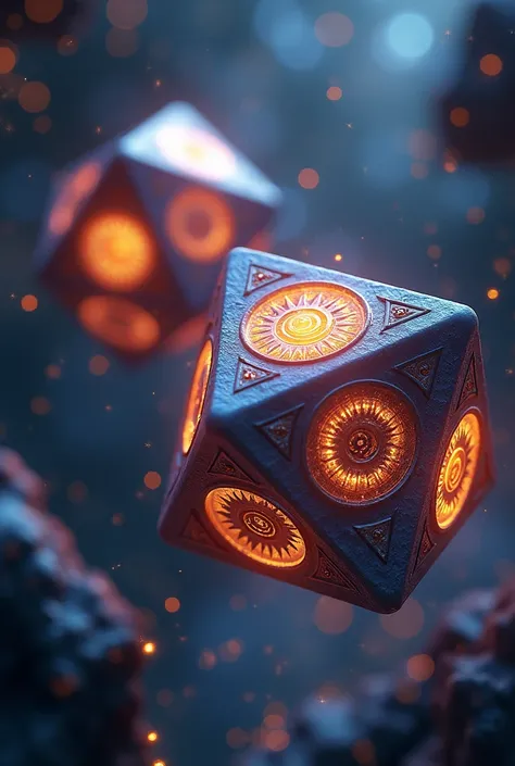 Dice with suns as numbers