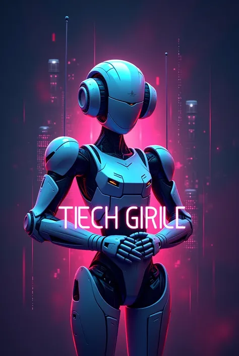 Robotics logo with the name tech girls