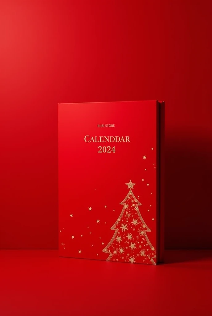 You are an expert in graphic design so create a 1 square image:1 for instagram post that says "Advent calendar"  2024 in small letters just to indicate in which year it will be published and in small letters it says RUBI STORE . Let the decoration be Chris...