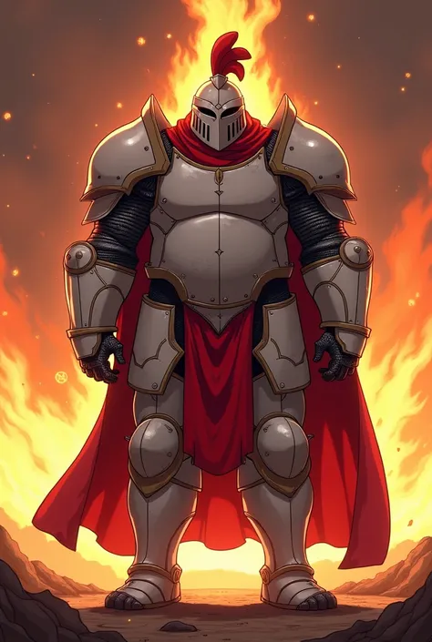 Believe me, a knight of the zodiac man in the style of the Ades saga, that he is obese His armor has to be colored like the River Plate soccer team, that has red and white chicken feathers That is faithful to the anime knights of the zodiac Minimalist armo...