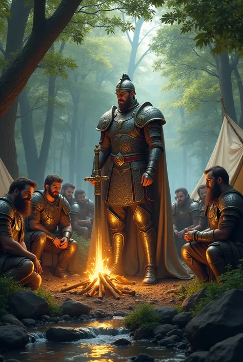 King of the Legion are camping in the woods