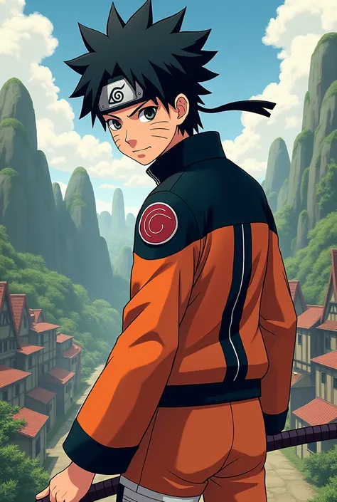  Tanjiro Kamado if he had Naruto&#39;s features and costume