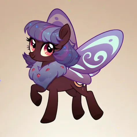 score_9, score_8_up, score_7_up, score_6_up, score_5_up, score_4_up, show accurate, full body, feral pony, female pony, moth-pony, cute appearance, original character