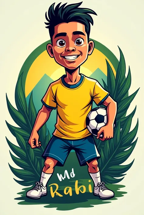 MR RAKIB sports football BrazilianYouTube channel logo
