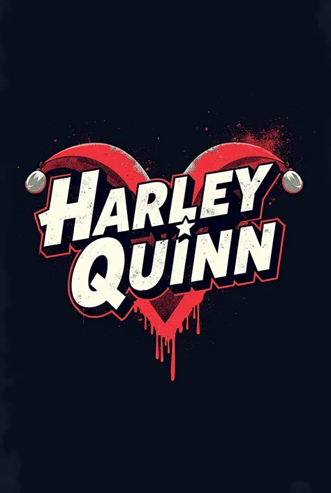 Logotype with the word HARLEY QUINN