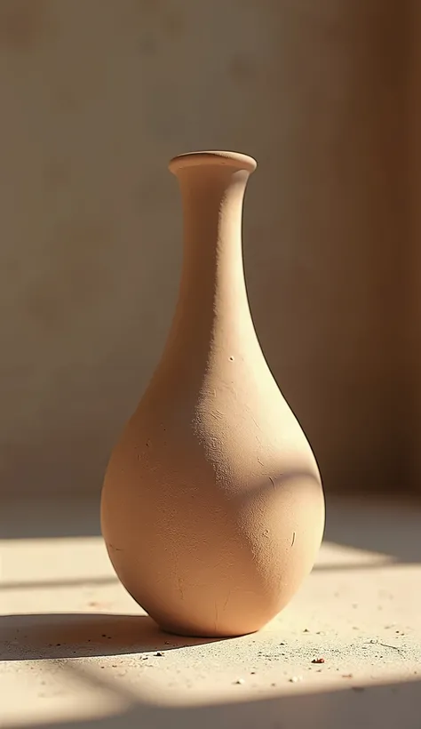 Slightly very tall empty clay pot on the front
with good lighting