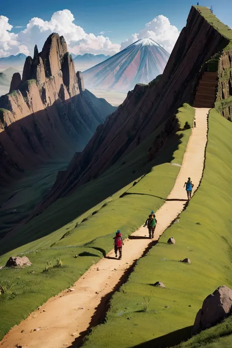 AN IMAGE OF A CROWD OF BOLIVIANS WALKING ALONG ROUTES BETWEEN THE HILLS OF BOLIVIA WITH BOLIVIAN FLAGS AND A WELL INTEGRATED 3D TEXT ON THE LEFT THAT SAYS "ARCE CIERRA CAMINOS AL DIÁLOGO"